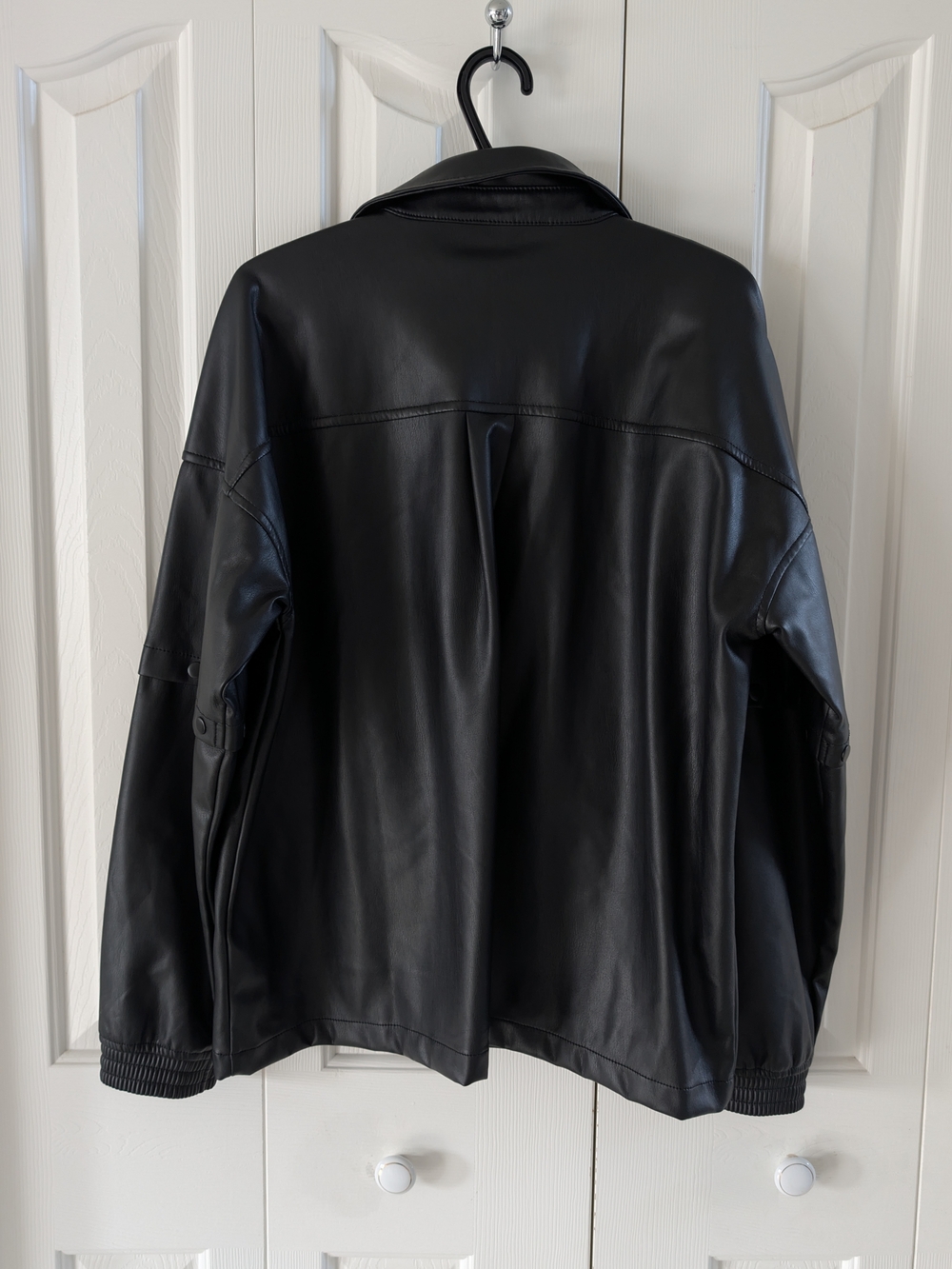 Adidas Originals Faux Leather Track Jacket - Picture 2 of 5